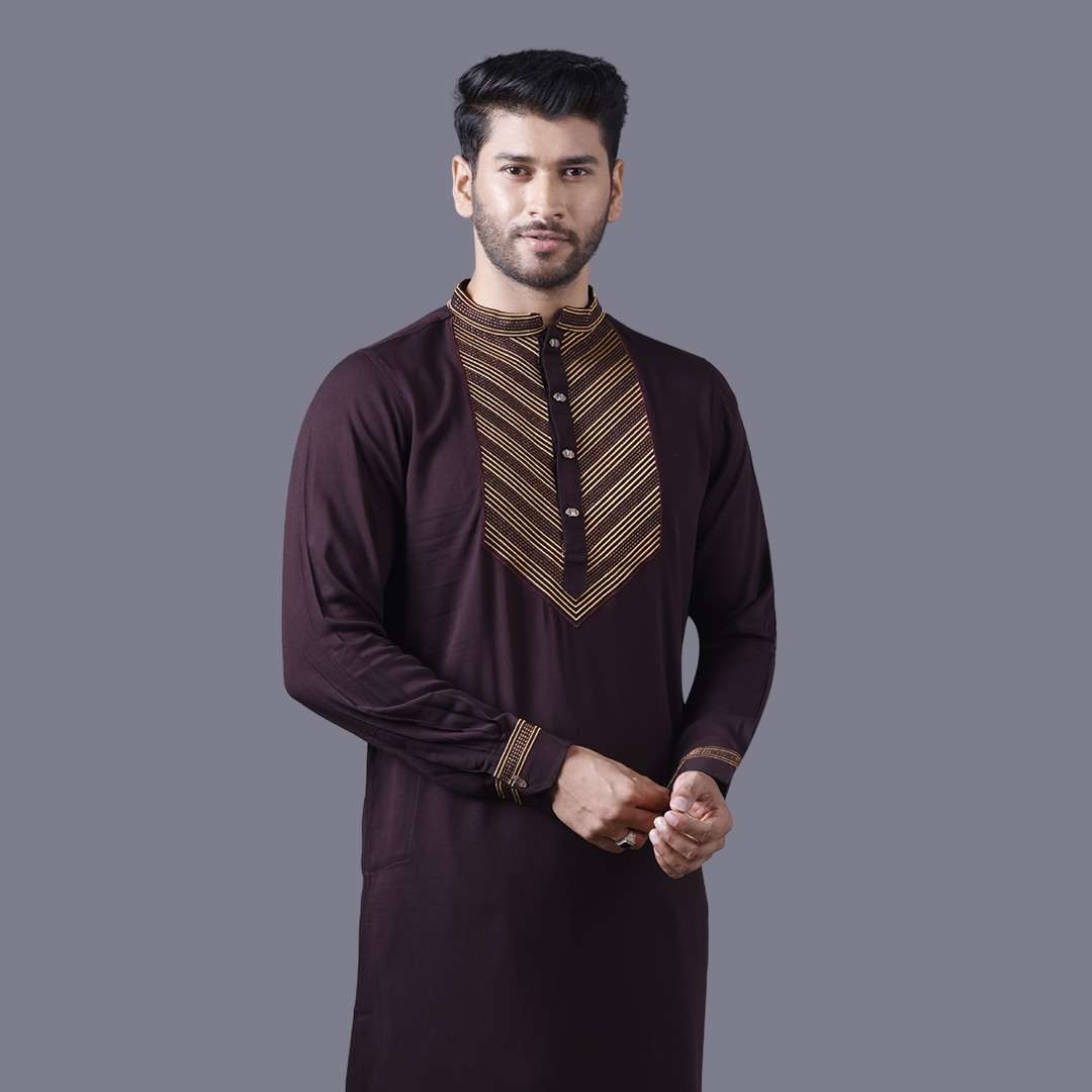 Luxury Embroidered Eid Panjabi - Elegant & Stylish 2