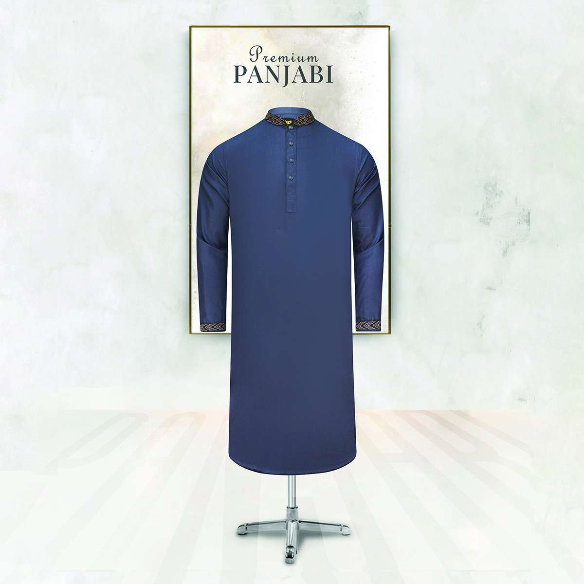 Premium Quality Panjabi (Ash Color) - EP309