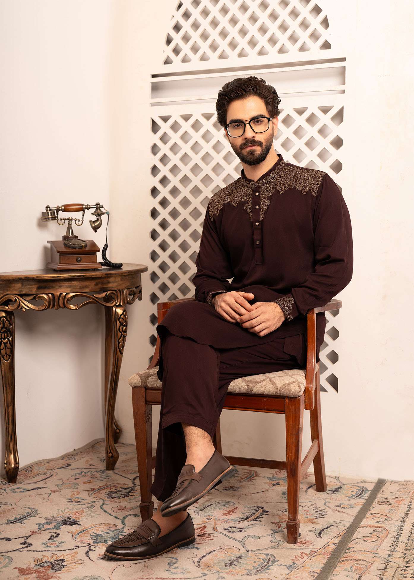 Men’s Signature Kabli Set – COFFEE 4