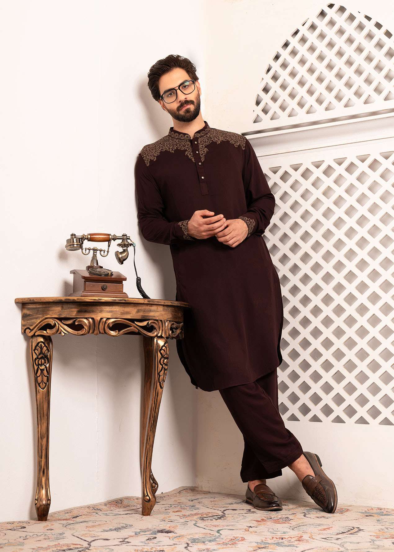 Men’s Signature Kabli Set – COFFEE 5